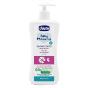 Šampón na telo s dávkovačom Baby Moments Relax 93% prírodných zložiek 500 ml Chicco