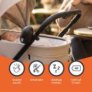 Hojdačka kočíka prenosné Bobby nabíjací Matt Black Zopa