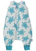 Merino spací vak korytnačka aqua s nožičkami