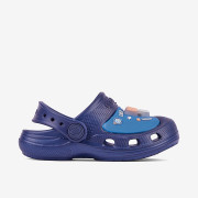 Detské nazúvaky clogsy tmavo modré Space Maxi svietiace Coqui