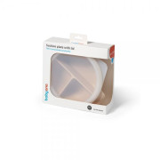 Silikónový tanierik s prísavkou a viečkom BabyOno