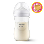 Fľaša Natural Response 260 ml, 1m+darček PETITE&MARS Miska 6m+ Philips Avent