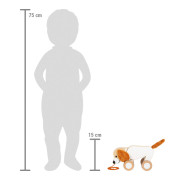 Drevená ťahacia hračka Psík so šuštivými uškami small foot