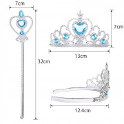 Detský kostým s flitrami Elsa