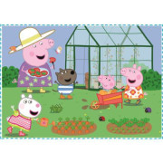 Puzzle 4v1 Peppa Pig/Prásiatko Pepa Spomienka na prázdniny, 12+15+20+24 dielikov