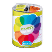 Pečiatkovacie vankúšiky Stampo IZINK PIGMENT 10 ks - Žiarivé farby