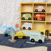 Dopravné prostriedky a značky Pastel 12 ks Tooky Toy