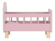 Postieľka pre bábiky drevená s perinkou Pink Little Dutch