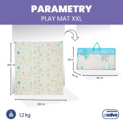 Hracia podložka Play Mat XXL 200 x 180 cm Animals city Asalvo