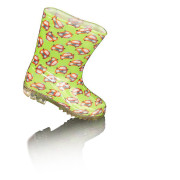 Chlapčenské čižmy PVC, potlač autíčko zelené Pidilidi