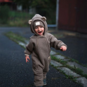 Rastúca zimná kombinéza Teddy fleece double Brown Esito