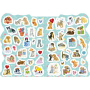 Tvarované omaľovánky Šteniatka a mačiatka