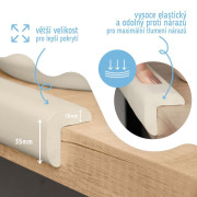 Ochranná páska penová na ochranu hrán a rohov nábytku 2 m Sipo