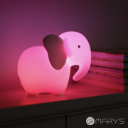 LED silikónová nočná lampička Rgb s diaľkovým ovládačom - slon Mary's