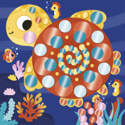 My arts&crafts Mini Trblietavé okrúhle nálepky Tiger a kamaráti od 3 rokov Janod