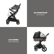 Moskytiéra na kočík univerzálna exclusive Black Zopa