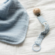 Bibs Paci Braid klip na cumlík s krúžkom