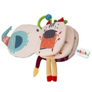 Vzdelávacia, plyšová a šuštiaca knižka, Slon Akuku