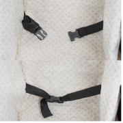 Hojdačka pre deti s bezpečnostnými pásmi a perinkou black light pink