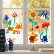 Kreatívna sada Okenný obrázok Ahoj, lesné zvieratká! Haba
