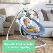 Hojdačka pohupujúca hudobný Chambray 0 m+, do 9 kg Ingenuity