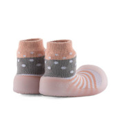 Ponožkové topánočky Chameleon Pink Polka