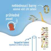 Nástenné samolepky do detskej izby, Dino Numbers Sipo