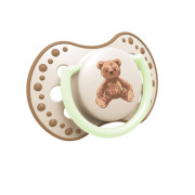 Cumlík svietiaci silikónový dynamický 2 ks Teddy Love 18 m+ Lovi