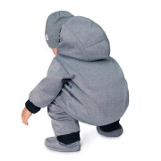 Rastúca softshellová kombinéza s fleecom Šedý melír Esito