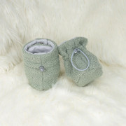 Capačky Teddy fleece double Olive olivová Esito