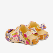 Detské nazúvaky clogsy žlté Hero + amulet Little Frog Coqui