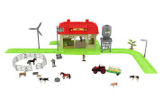 Sada domáca farma so zvieratami a traktorom s doplnkami
