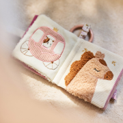 Textilná knižka s aktivitami Flower Fairies Jollein