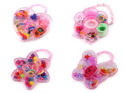 Súprava vlasových ozdôb a gumičiek v boxe