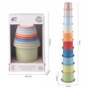 Tégliky stohovacie kruhové 46 cm 10 ks