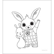 Mini omaľovánky s pastelkami Bing