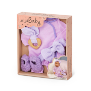 Dupačky pre bábiku fialové s doplnkami LullaBaby