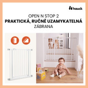 Zábrana Open N Stop 2 Set 75-80 cm + nadstavec 9 cm White Hauck
