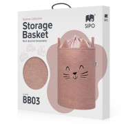 Kôš na hračky Premium Bouclé so šnúrkou 43 l Sipo