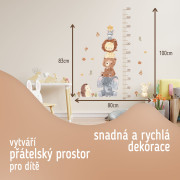 Nástenné samolepky do detskej izby, Animal Pyramid Sipo