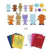 DIY Magnety na dotvorenie Funky family Djeco