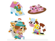 Veľké samolepky Farma 50 ks Stickers Janod