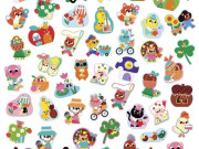 Veľké samolepky Jar 50 ks Stickers Janod