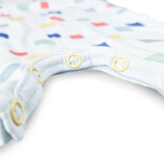 Overal tenký krátky Tlač Outlast® UPF 50+ bledomodrá kocky Little Angel