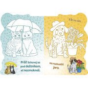 Tvarované omaľovánky Šteniatka a mačiatka