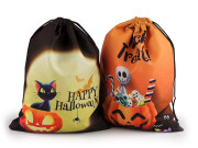 Darčekové vrecúško Halloween čierne 17 x 23 cm