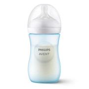 Fľaša Natural Philips Avent Response 260 ml, 1 m+ Modrá