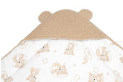 Baránková zavinovačka s kapucňou bavlna/baránok Teddy