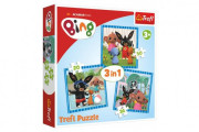 Puzzle 3v1 Bing Bunny Zábava s priateľmi v krabici