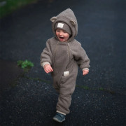 Rastúca zimná kombinéza Teddy fleece double Brown Esito